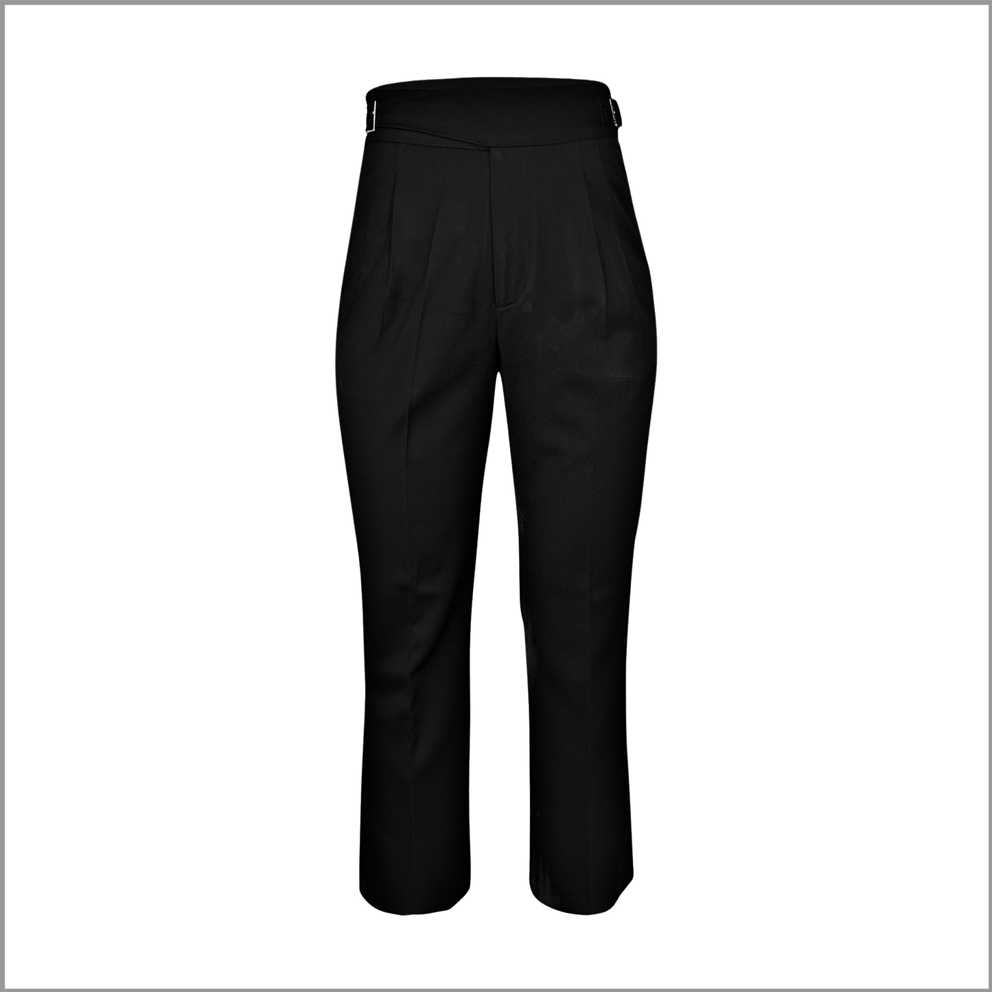 High Waisted Double Belt Trousers