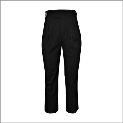 High Waisted Double Belt Trousers