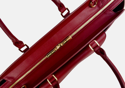 ANA MALIK Large Mansa Leather Bag - Red